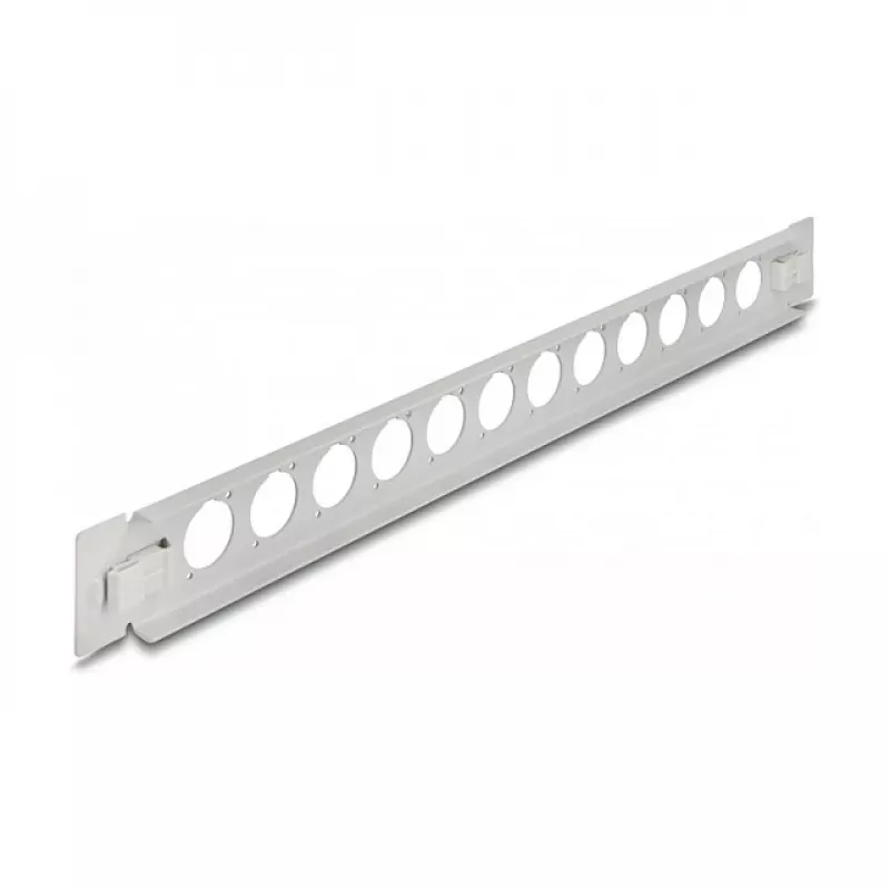 Patch panel DeLOCK 19 inch D-Type 12 port tool free grey