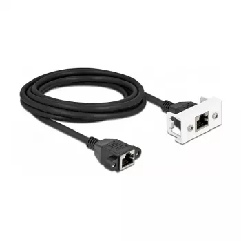 DeLOCK Network Extension Cable Cat.6A 3m Black