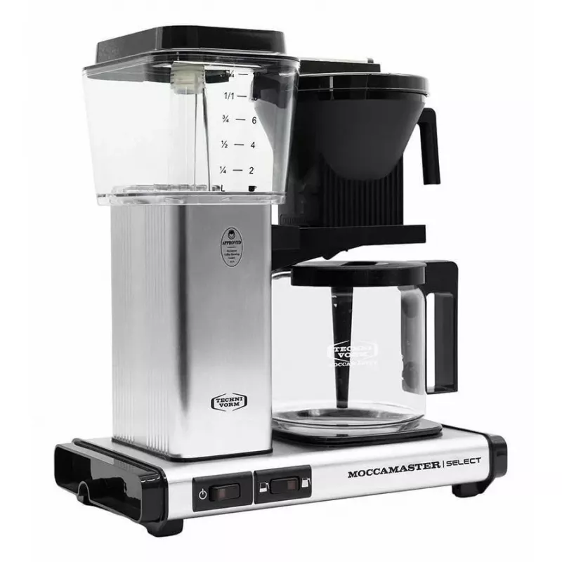 Drip coffee maker MOCCAMASTER KBG 741 — 1.25 L water tank, 10-cup jug, 1520 W, stainless steel/black