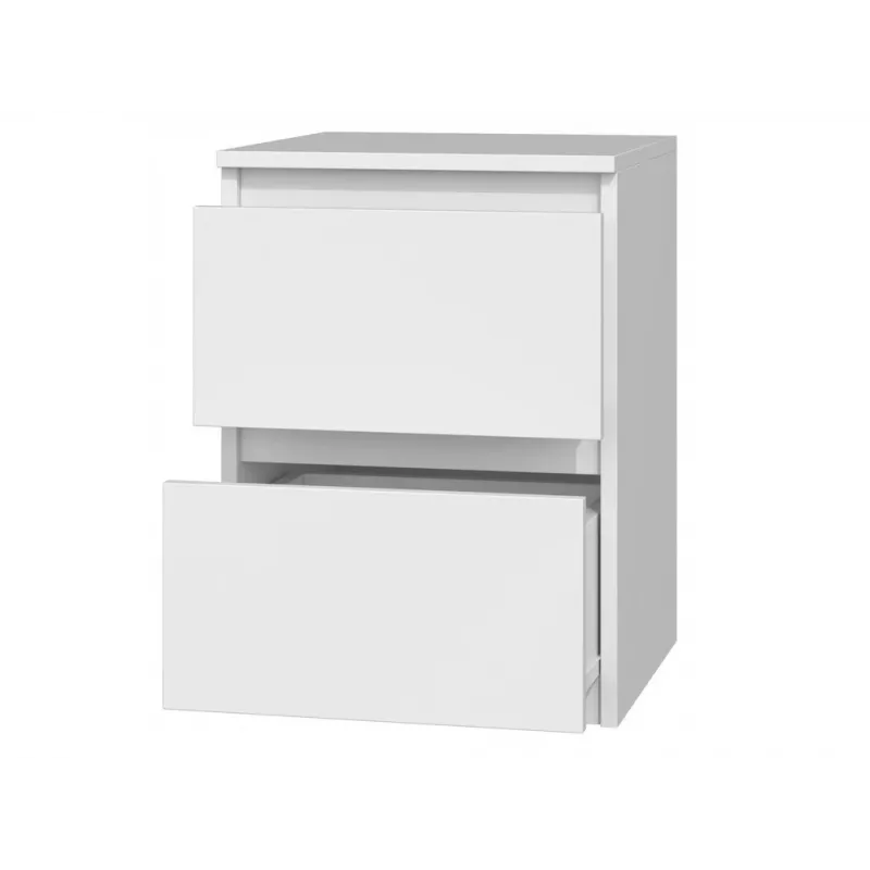 MALWA M2 WHITE BEDSIDE TABLE