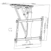 Electric ceiling TV mount MACLEAN MC-880 for 32–70 inch TVs, max 35 kg, VESA up to 600×400