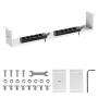 Maclean compact under-desk cable organizer, max load 5kg, white, MC-107 W