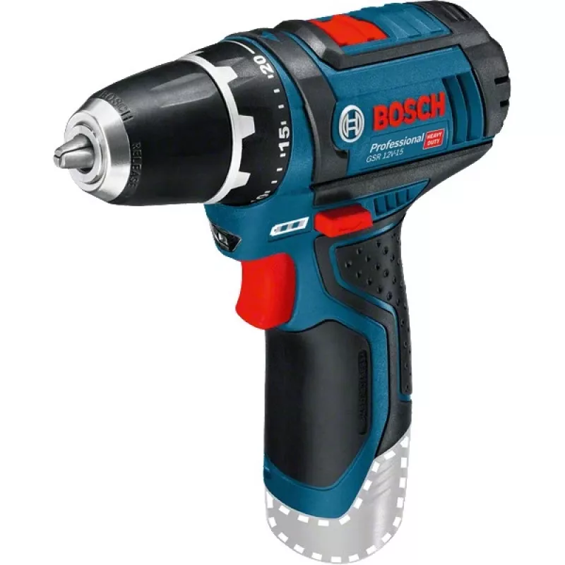 Bosch GSR 10,8-2-LI Professional Keyless Black, Blue, Red