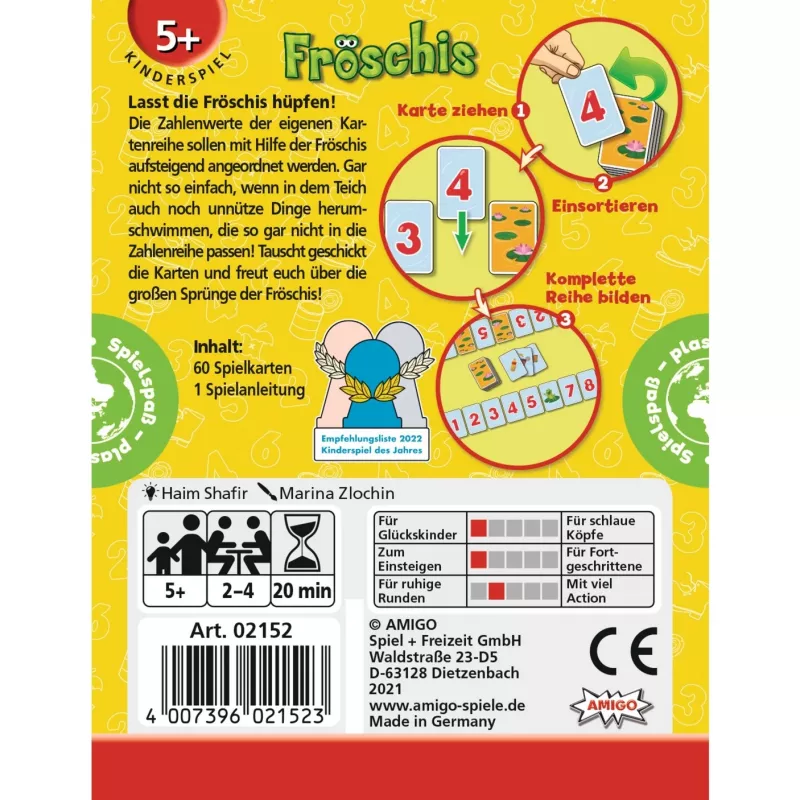 Amigo Froeschis 20 min. card game Koncen