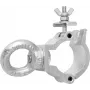 Clamp with Eye EUROLITE DEC-30E silver — stage lighting clamp with safety eye
