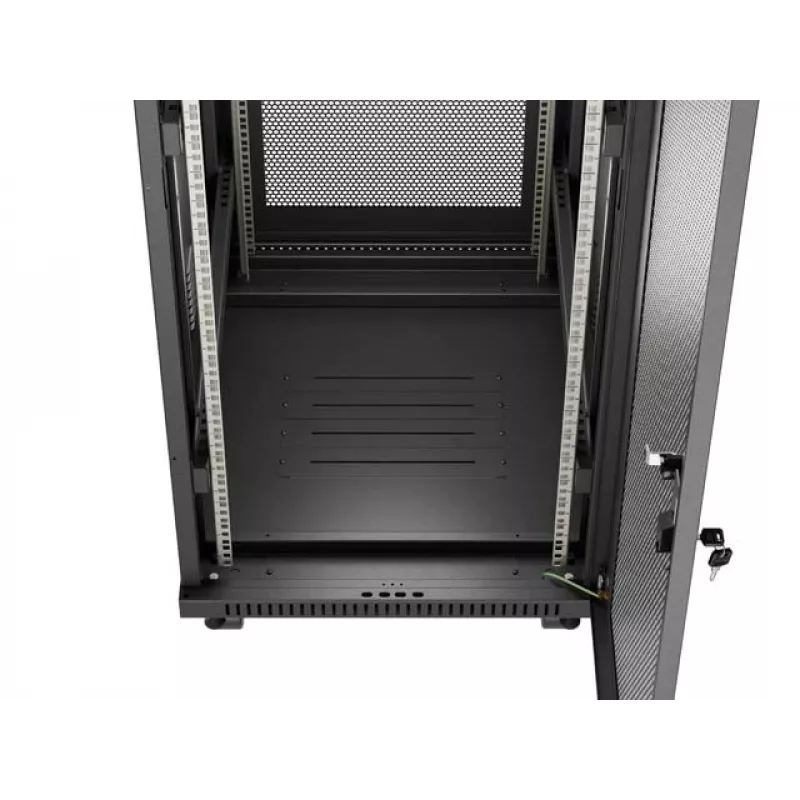 Freestanding rack cabinet LANBERG FF01-6824-23BL 24U 600×800 mm IP20 Black