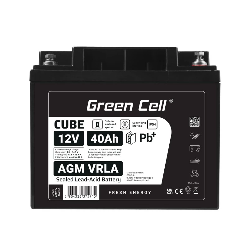 Battery AGM VRLA 12V 40Ah IP54