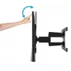 Wall mount B-TECH BT8227/B 600x400 for 75 inch TV, max load 50 kg