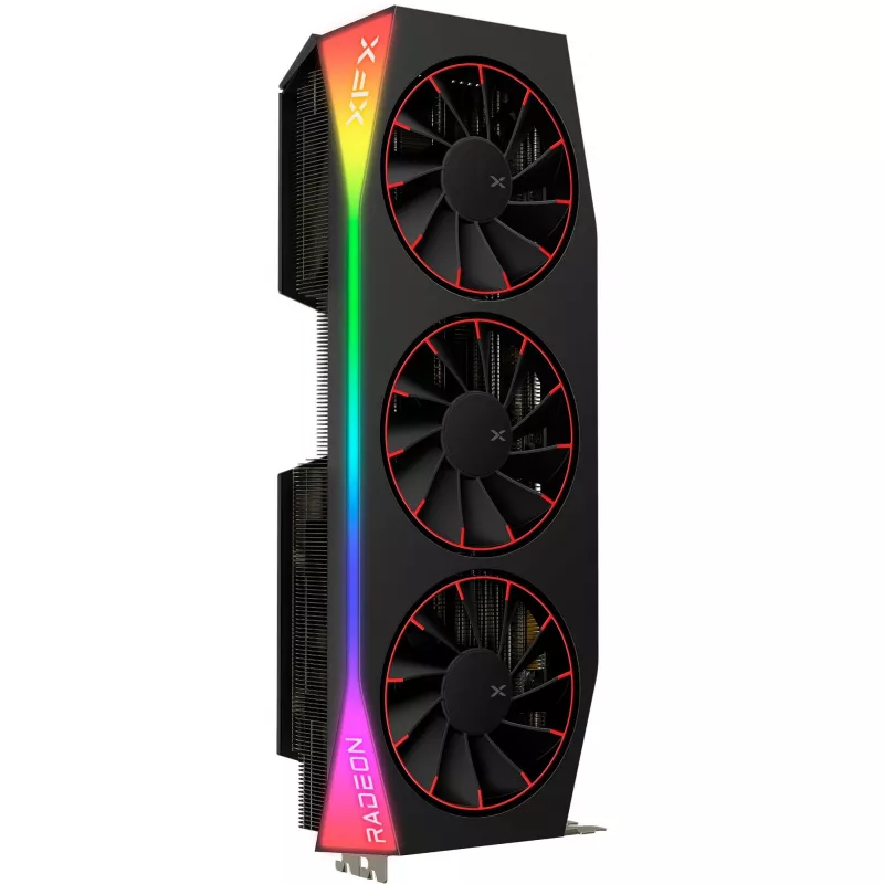 Graphics card XFX Radeon RX 9070 XT OC — 12GB GDDR6, PCIe 5.0, 3x DisplayPort 2.1, HDMI 2.1, 3 fans, 360×155×72 mm