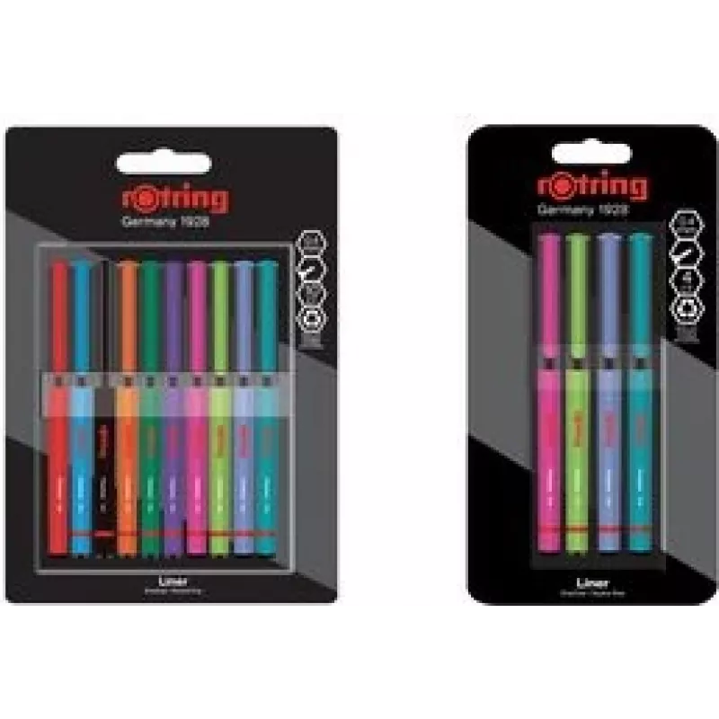 Fineliner pen set HERLITZ 2166331 — 0.4 mm tip, Fun Colors, pack of 4