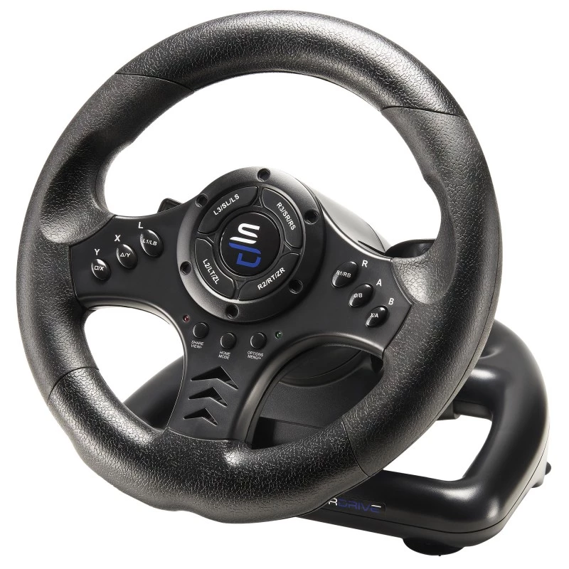 Steering Wheel + Pedals Subsonic SA5426-NG Black USB 180° Rotation