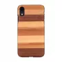 Protective smartphone case man and wood for iPhone XR — black sand finish