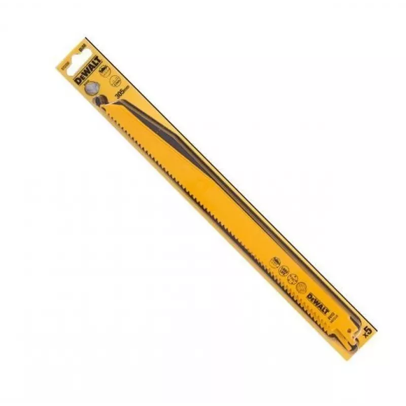 Sabre saw blade DeWALT DT2350-QZ 5 pcs Black Yellow 30.5 cm