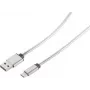 USB cable S/CONN 14-12001 USB 2.0 1 m USB A USB C Silver