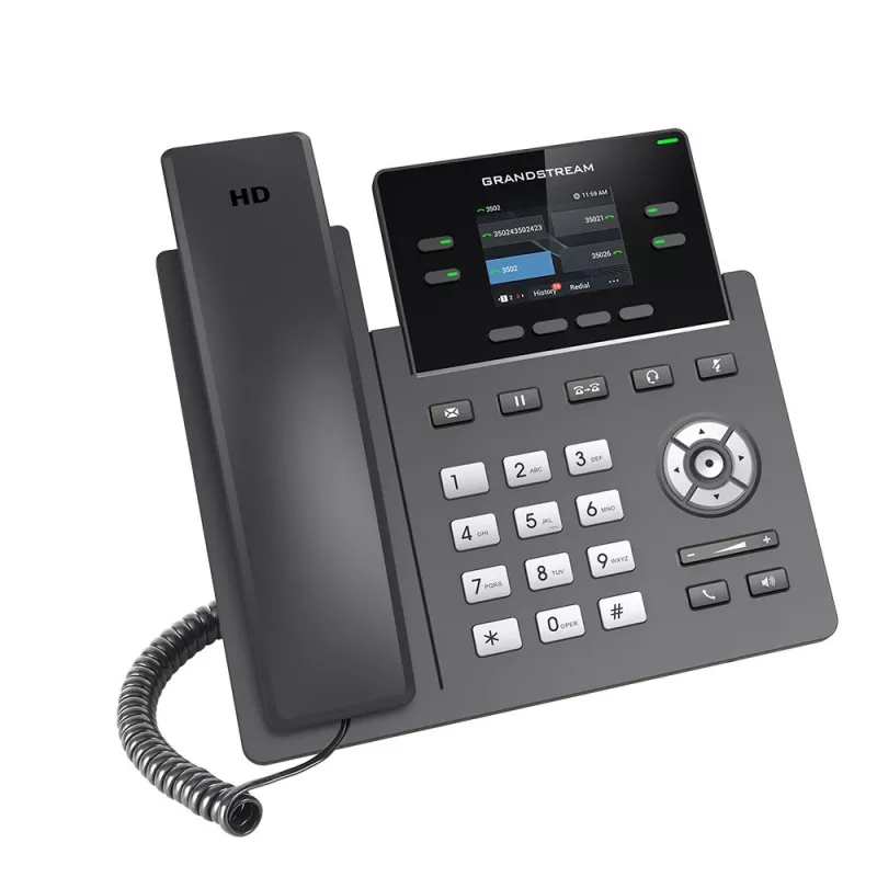 IP Phone Grandstream Networks GRP2612G Black 4 lines LCD