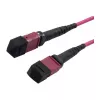 LWL-MTP-Female Patch Cable OM4 LowLoss(ELite), 12 fibre, Type B crossed, heather violet, 7,5m, Synergy 21 (S216790)