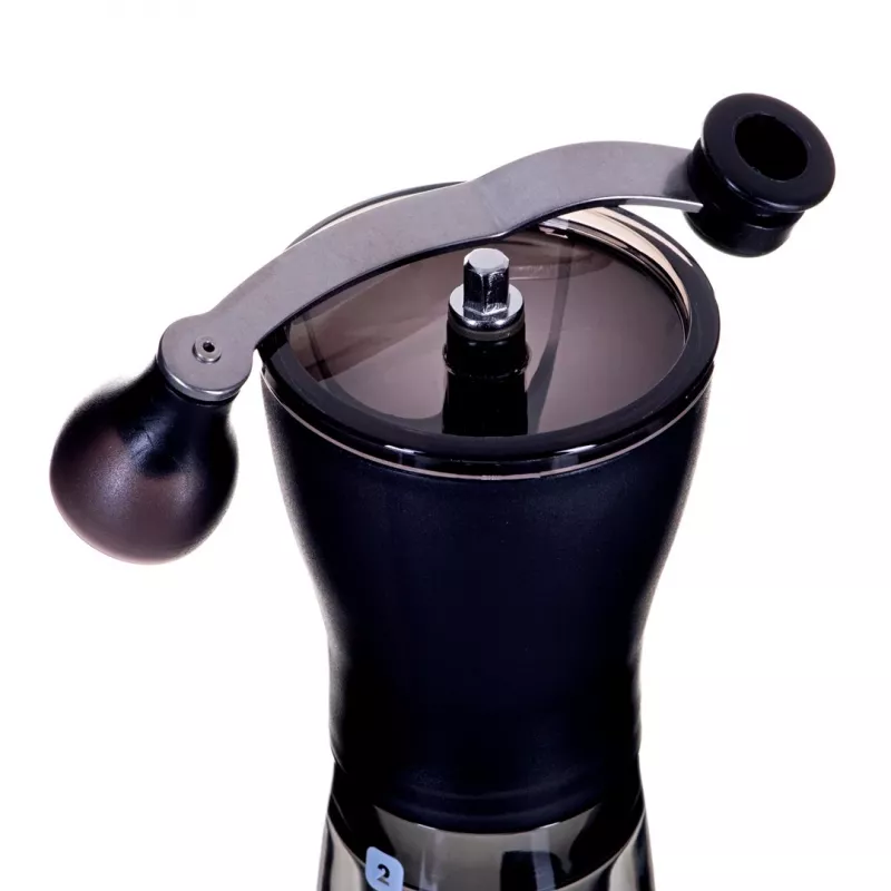 Coffee grinder HARIO MSS-1DTB — electric grinder, black, fine grinding, built-in dispenser