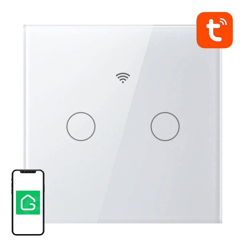Smart touch WiFi light switch Gosund SLS2 (model SW12) — touch control, Wi‑Fi connectivity, optional N/Dual wiring