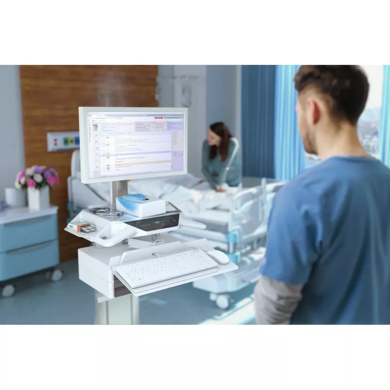 Contour Design Active Key Contour QuickClean Medical Keyboard Removable Cover Full-Size Wired White DE C8112