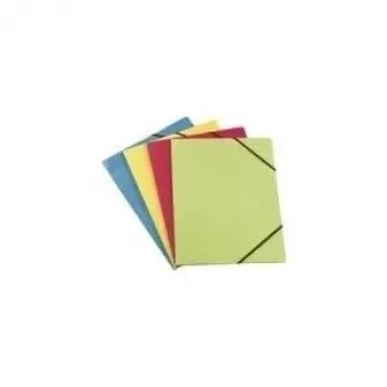 Document clamp folder Elba Carte Forte A4 with corner fastener assorted colors (blue, yellow, red)