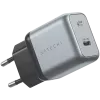 Mobile device charger Satechi ST-UC30WCM-EU — Universal indoor AC charger with 1× USB-C, Black/Silver