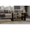 Coffee table top e shop STOLIK KAWOWY ŁAWA MODERN 4P SLIM Dąb Artisan / black frezy