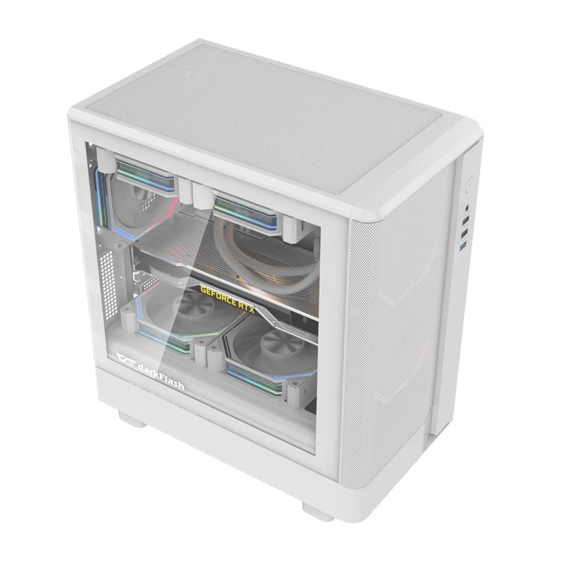 Computer case Darkflash DB330M Mesh ATX White
