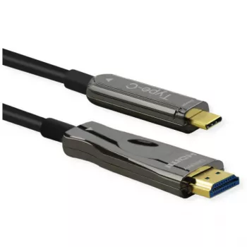 Video cable adapter ROLINE 14.01.3474 30 m HDMI Type A USB Type-C Black