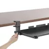 Maclean MC-839 Keyboard Sliding Platform | Under Desk Drawer for Keyboard and Mouse | Clamp on Keyboard Tray | Ergonomic Workstation Solution | P