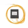 Optical PLC Splitter 1:4 Extralink SC/APC, 2.0 mm G657A, 1.5 m, ABS module, no connectors