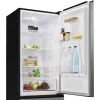 Freestanding fridge BOMANN KG 7357, 315 L total (219 L fridge, 96 L freezer), stainless steel, LED light, 40 dB