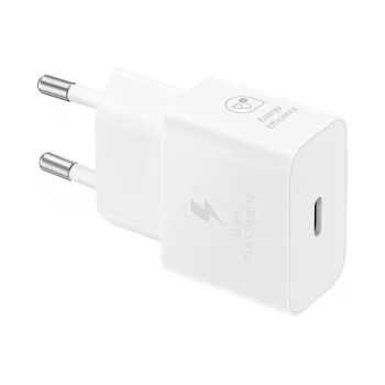 AC USB Fast Charger Samsung EP-T2510 25W White, USB‑C, PPS, Super Fast Charging
