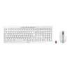CHERRY Stream Desktop keyboard Mouse included Office RF Wireless QWERTZ German White