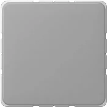 Wall switch cover plate JUNG CD 594-0 GR Grey, thermoplastic, screwless design