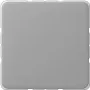 Wall switch cover plate JUNG CD 594-0 GR Grey, thermoplastic, screwless design