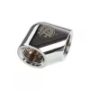 Bitspower Adapter 90 degrees G1/4 inch IG to G1/4 inch IG - Silver Glossy