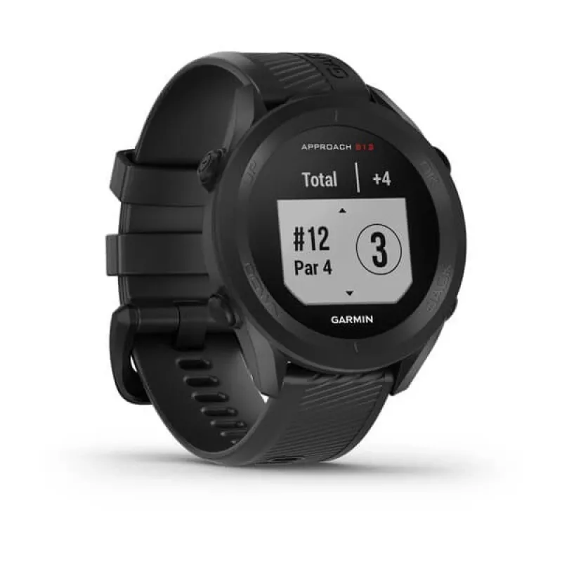 GPS golf watch GARMIN Approach S12 Black, 43 mm case, silicone band, 30 h GPS battery