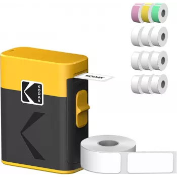 Label printer cartridge bundle Kodak M50 Label Era, yellow refill cartridge M50Y with 13 label rolls