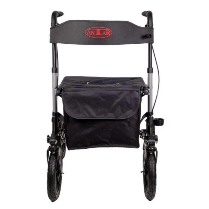 Walker (rollator) ANTAR AT51036 — black, 27.9 cm (11 inch) seat height, 9 kg, max load 136 kg, width 870 mm, depth 630 mm