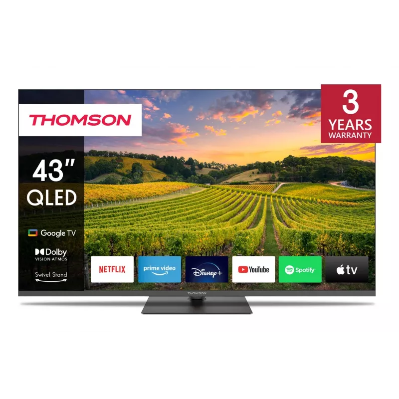 Thomson 43QG5C14 TV 109.2 cm (43) 4K Ultra HD Smart TV Wi-Fi Black