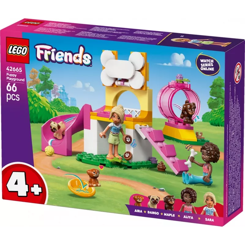 Construction toy LEGO Friends Puppy Playground set 42665, 66 pieces, 2 minifigures, age 4+