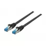 EFB-Elektronik RJ45 Patch Cable Cat.6A S/FTP TPECat.7 Raw Cable superflex black 0,15m Manufacturer: EFB Elektronik (K5525FSW.0,15)