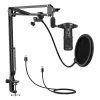 Studio microphone Easypix 62021 Black