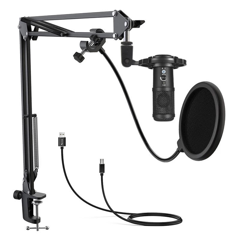 Studio microphone Easypix 62021 Black