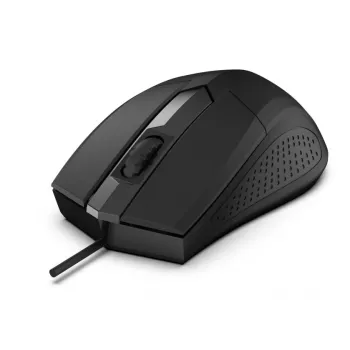 Focus USB Optical Mouse, 1200DPI 3 Buttons and Scroll Wheel, Sensitivity 125Hz, Cable 1.8m, Weight 66g