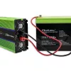 Qoltec Monolith Voltage Converter | Charging the battery | UPS | 2000W | 4000W |12V to 230V |Pure Sine | LCD black-green