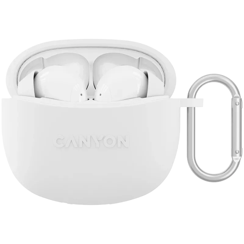 Canyon Computer Speakers Canyon TWS-5 Bluetooth headset, with microphone, BT V5.3 JL 6983D4, Frequence Response:20Hz-20kHz, battery EarBud 40mAh*2+Charging Case 500mAh, type-C ka