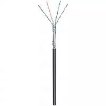Wentronic Goobay CAT 5e Outdoor Network Cable, SF/UTP, Black, 100 m - CCA Copper Mix, AWG 24/1 (solid), PE (57296)