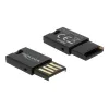 DeLOCK USB 2.0 Card Reader Black Micro SD MicroSDHC MicroSDXC 480 Mbit/s