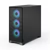 Fractal Design Pop 2 Air Black Solid mid-tower PC case — ATX support, 3x 120 mm front fans, 2.5/3.5 inch drive bays, 215×481×462 mm